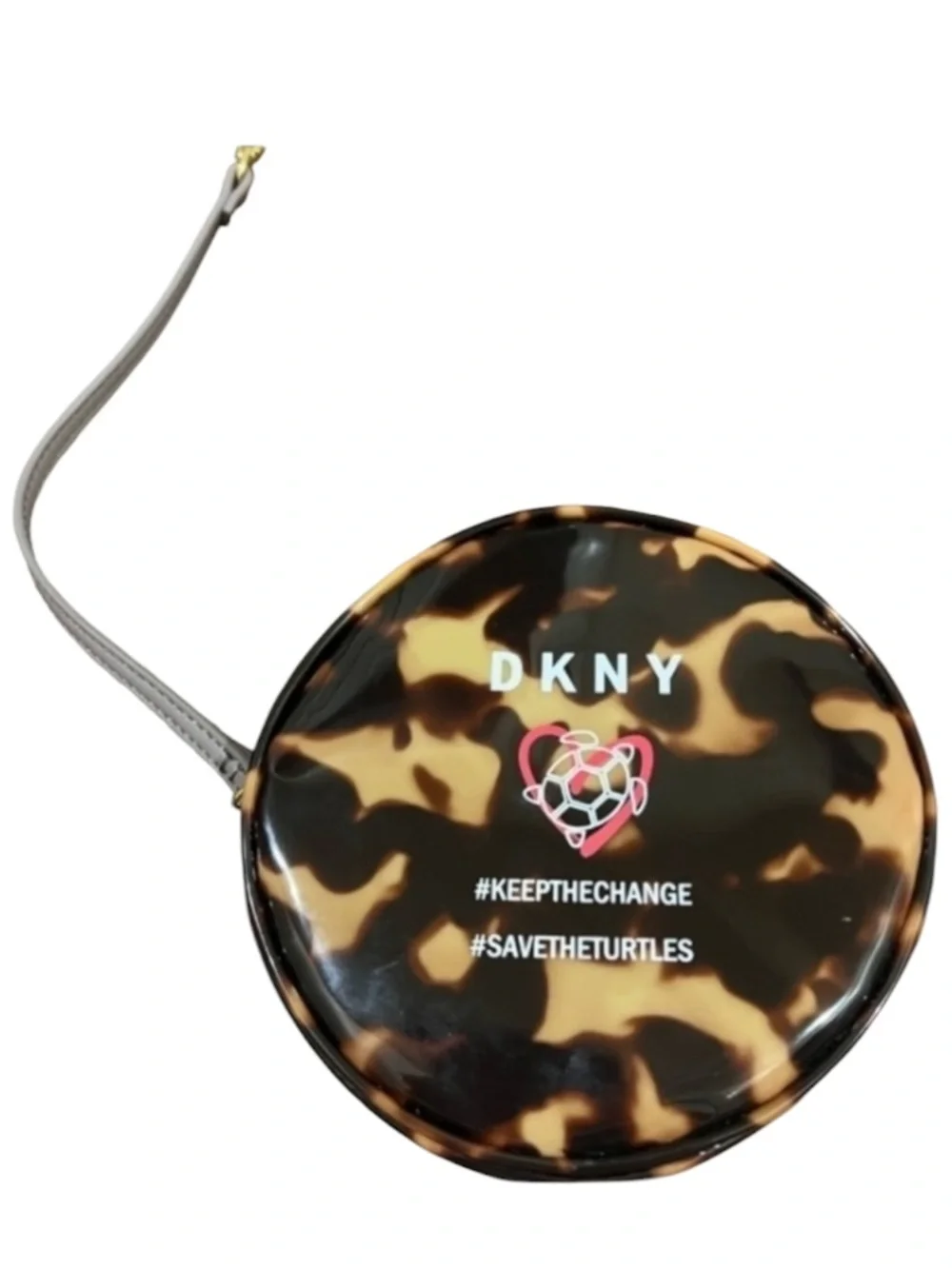 DKNY save the turtle wristlet in excellent condition